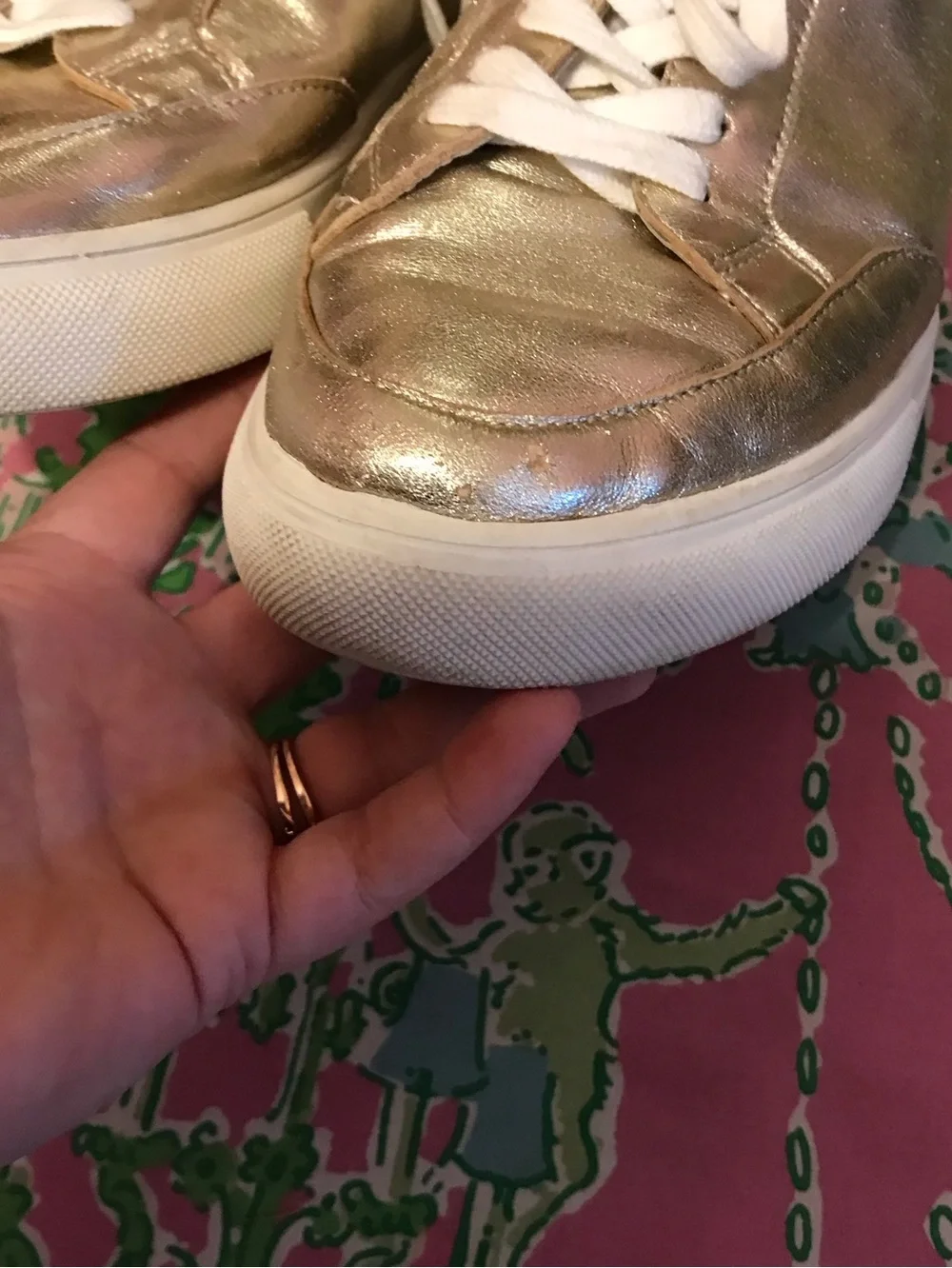 Birdies The Cardinal gold Mica color shoes size 10